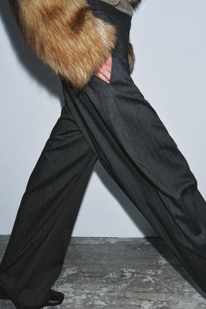 VESTE COURTE EFFET FOURRURE