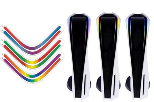 2 piezas de calcomanía decorativa para consola de juegos, desmontable, autoadhesiva, tipo “pegar y despegar”, accesorio de decoración para juegos